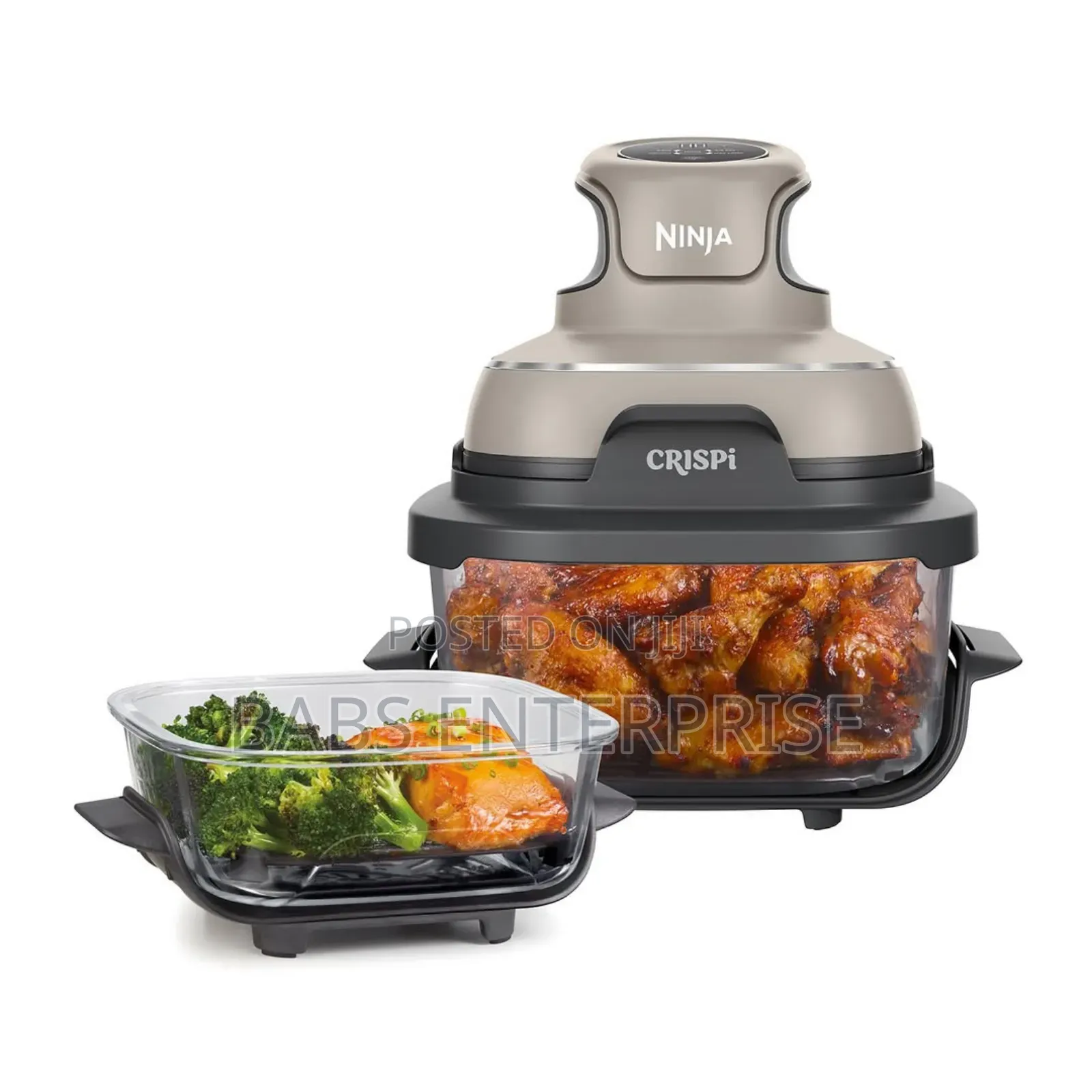 Ninja Crispi 4 in 1 Portable Glass Air Fryer- Stone Fn101ukst