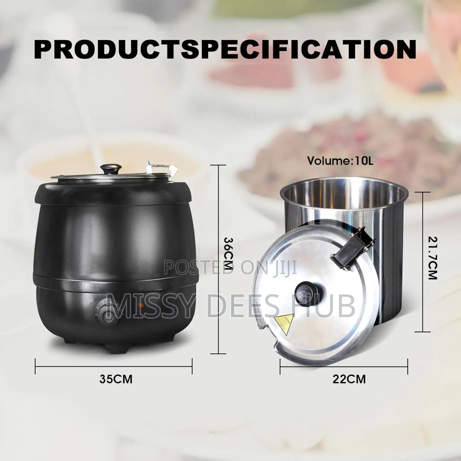 Electric Soup Pot - 10l