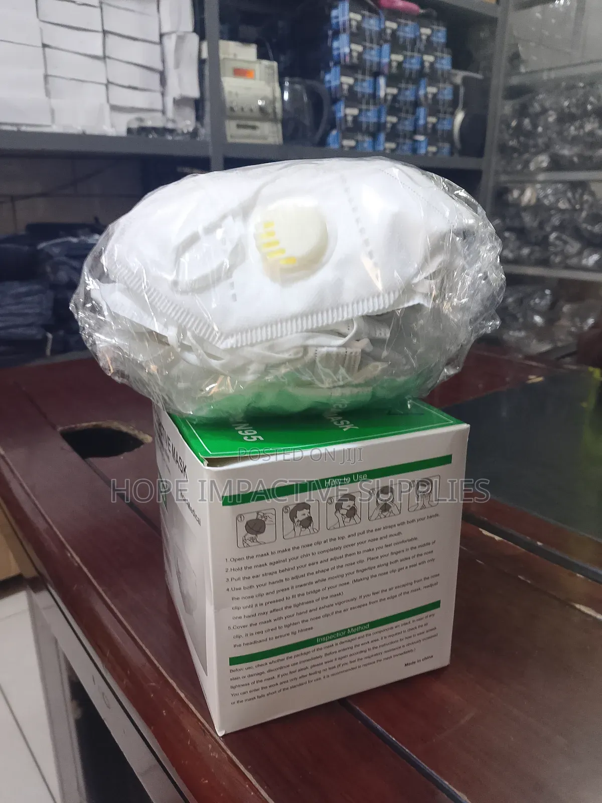 Quality Kn95 Nose Mask With Valve - 20/Pack.