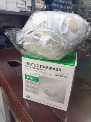 Quality Kn95 Nose Mask With Valve - 20/Pack.