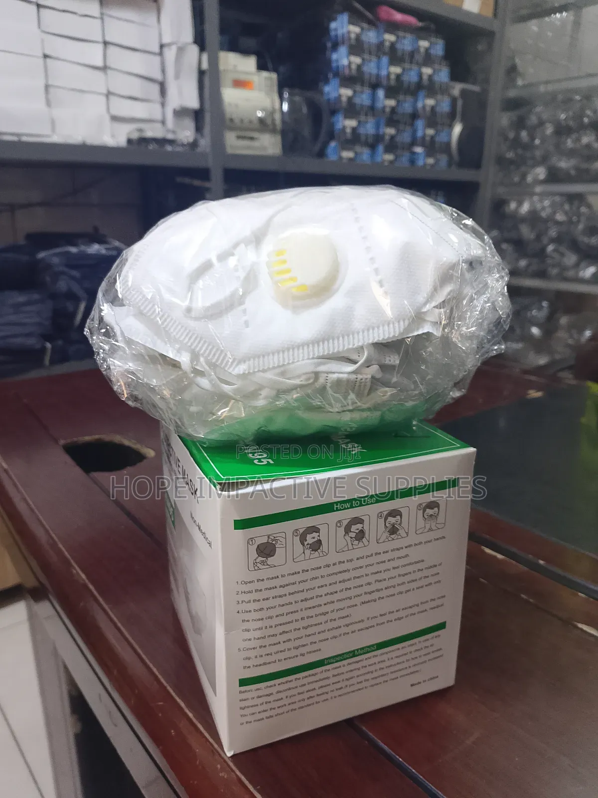 Quality Kn95 Nose Mask With Valve - 20/Pack.