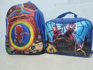 Cartoon Character School Bag and Lunch Bag