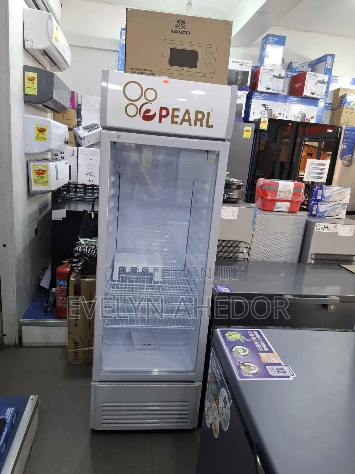 Display Fridge 300l Pearl Product Very Quality and Fast Cooling
