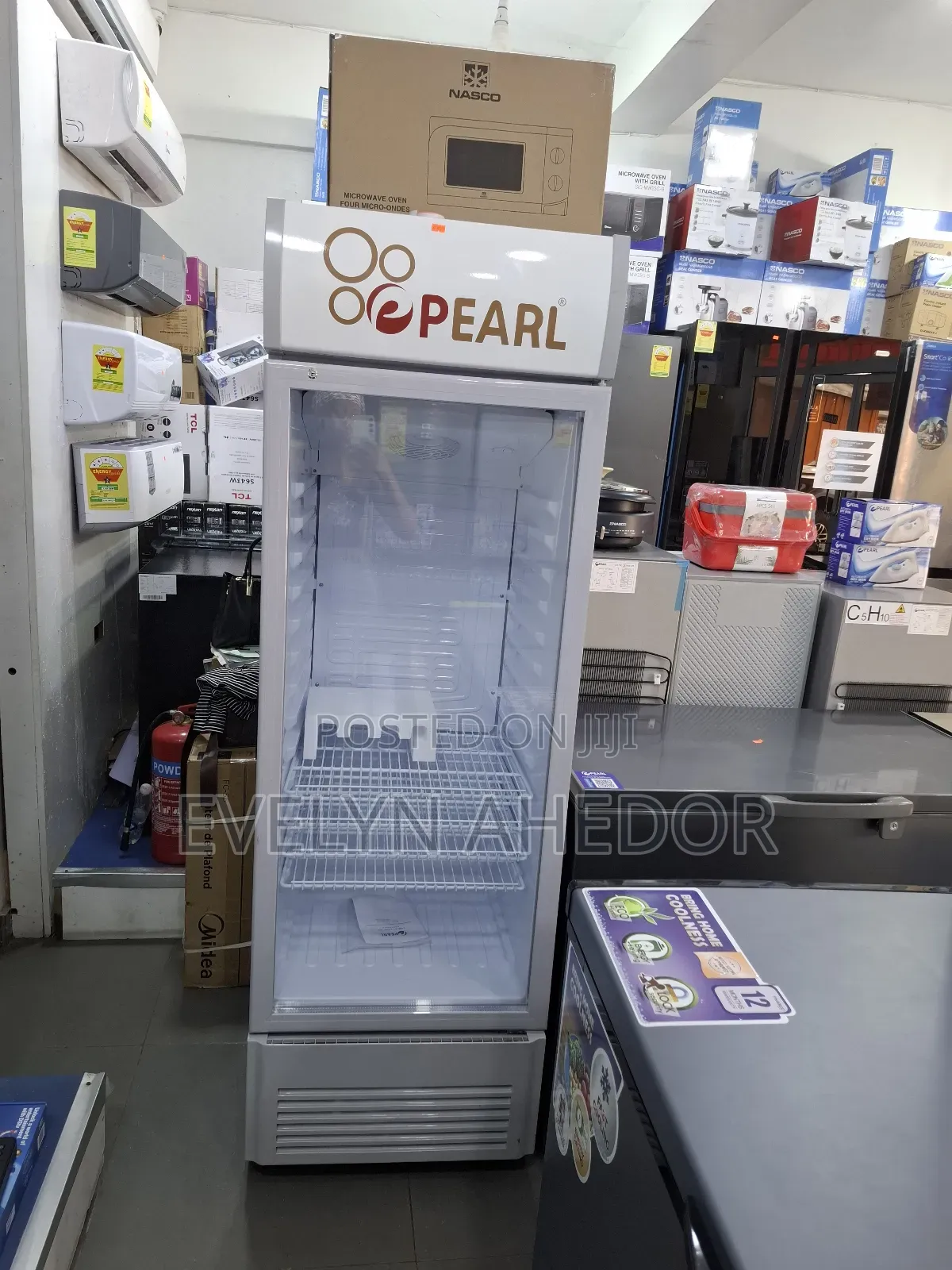 Display Fridge 300l Pearl Product Very Quality and Fast Cooling