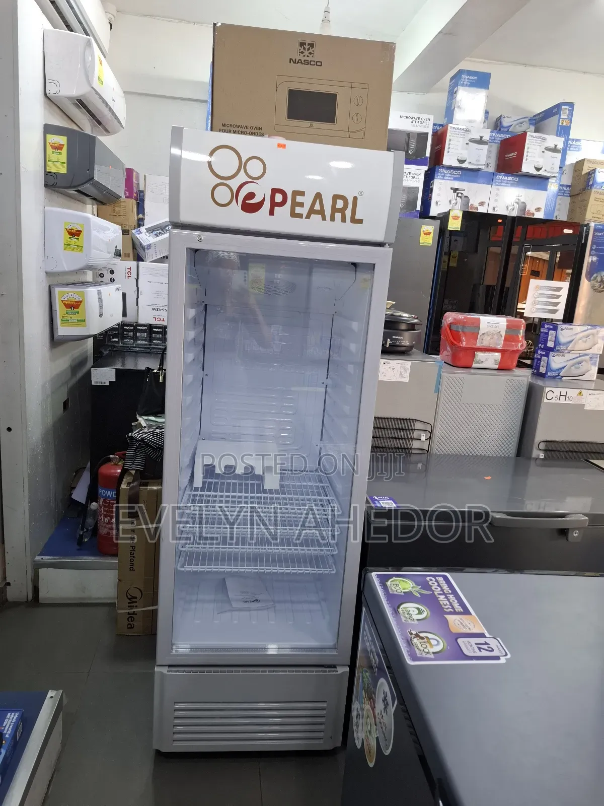 Display Fridge 300l Pearl Product Very Quality and Fast Cooling