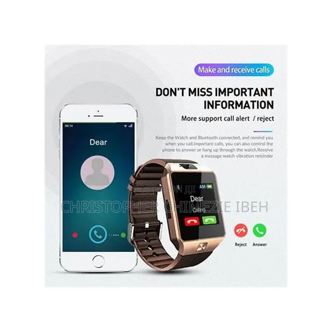 New Fashion Universal Electronic Smart Watch Dz09