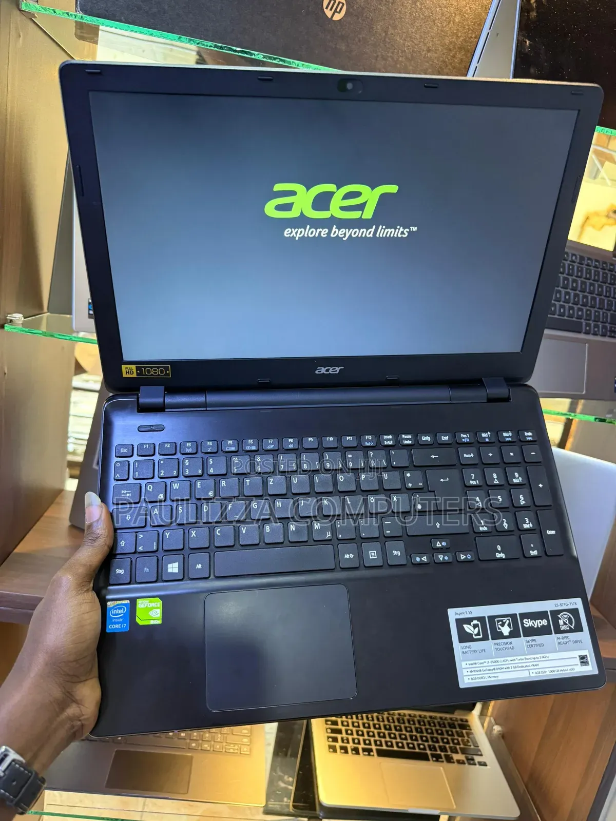 Laptop Acer Aspire E15 8GB Intel Core i7 SSD 256GB