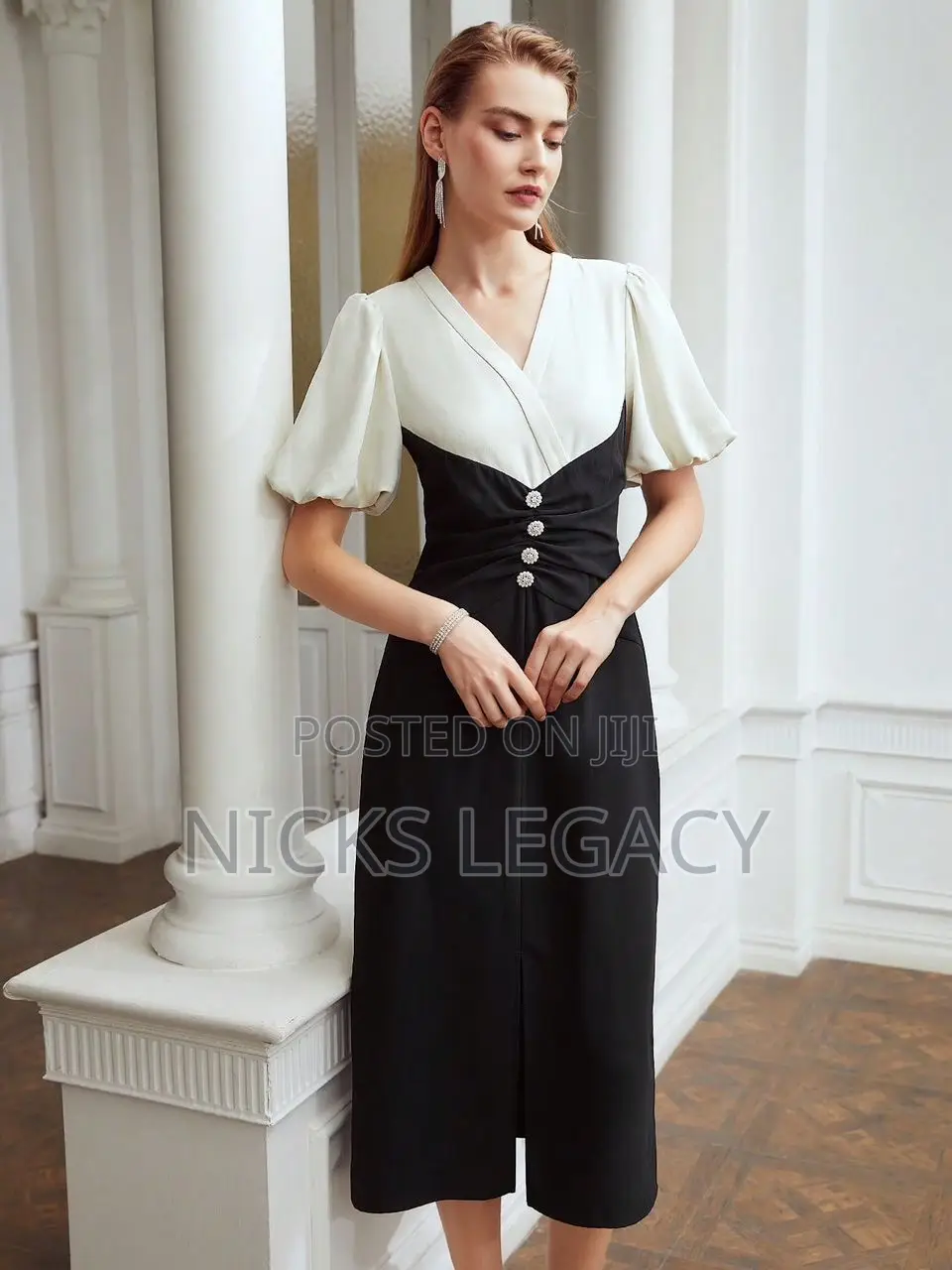 White /Black Dress