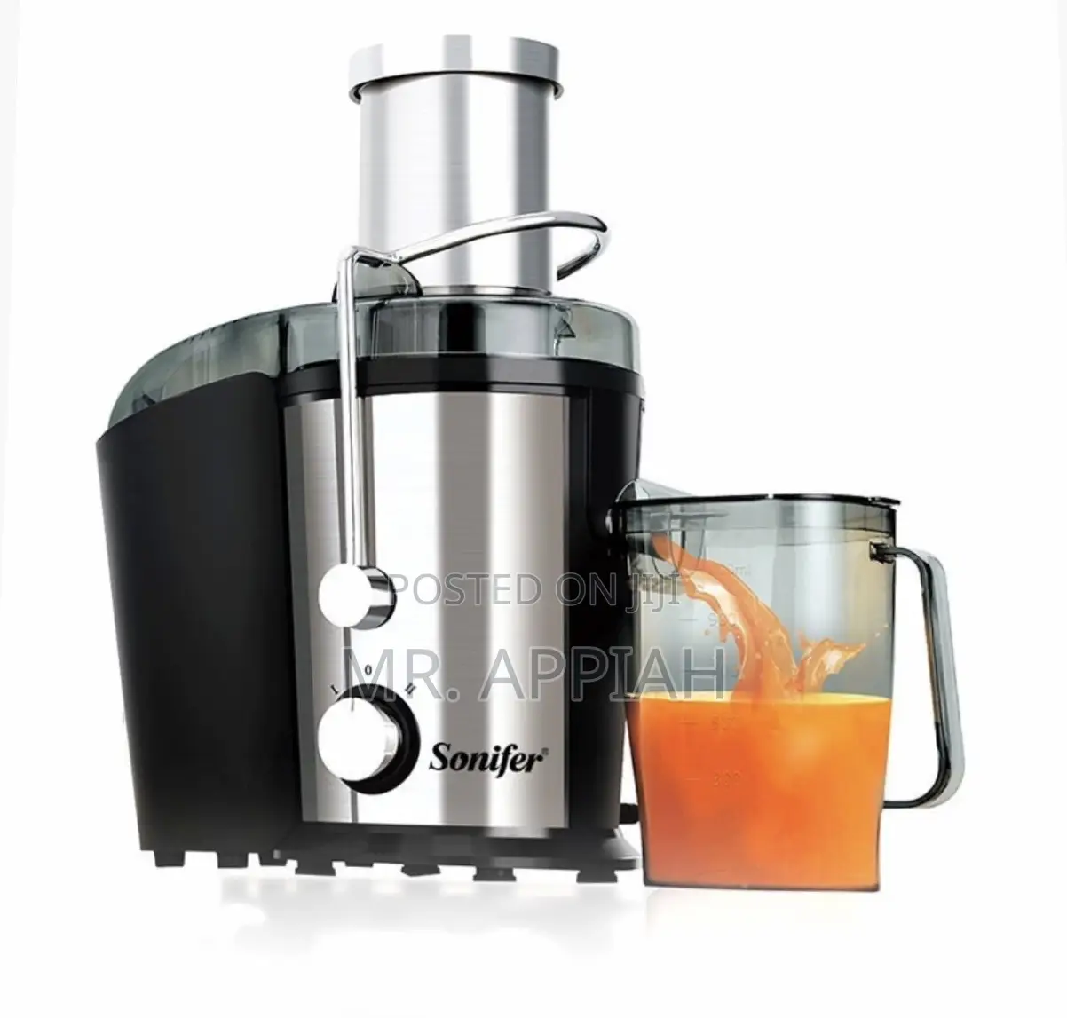 Sonifer 2-Speed Stainless Steel Electric Juice Extractor Silver/Black