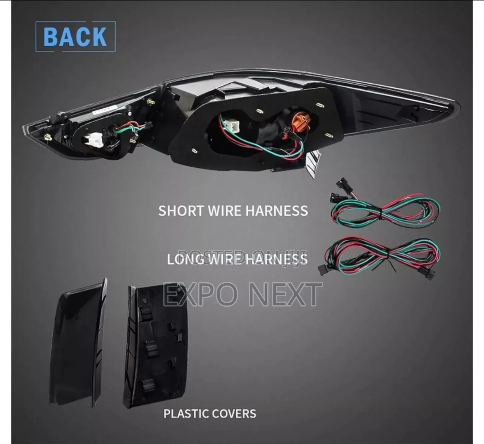 Pair Smoked Led Tail Lights For 2011-2014 Hyundai Sonata Sedan