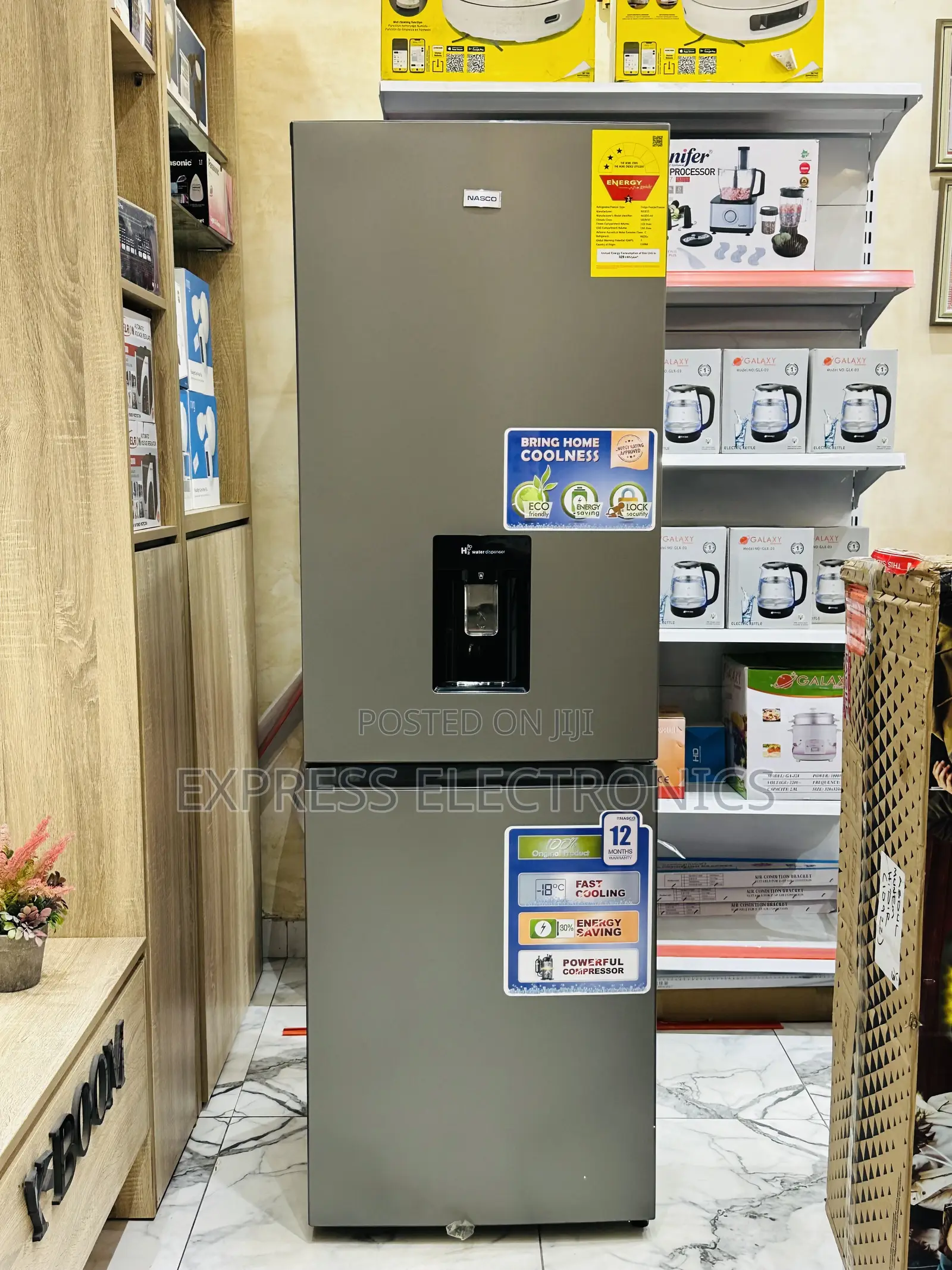 Very Cool Nasco D2-44 296l. Double Door Fridge