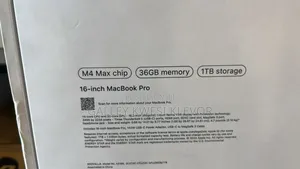 New Laptop Apple MacBook Pro 16GB Apple M4 Max SSD 512GB