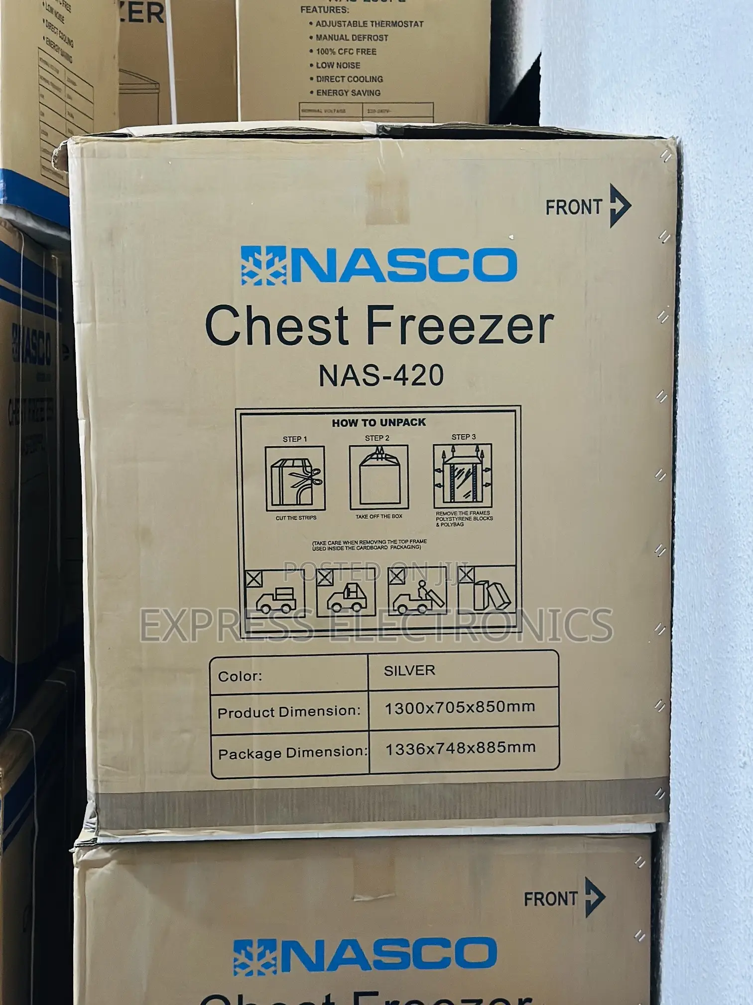 Highly Recommended Nas-420 380l. Chest Freezer Single Door