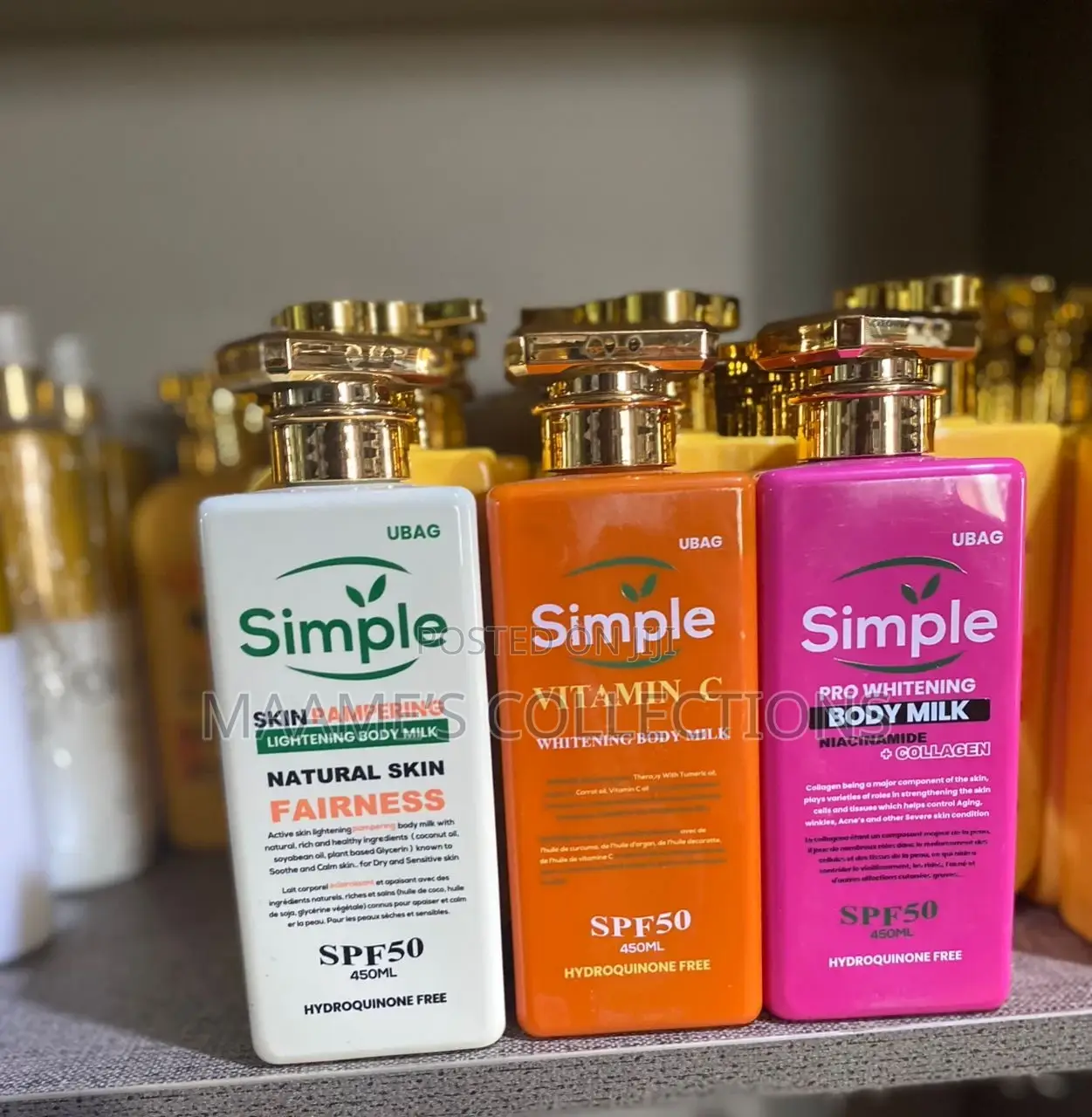 Simple Skin Pampering Lightening Body Milk