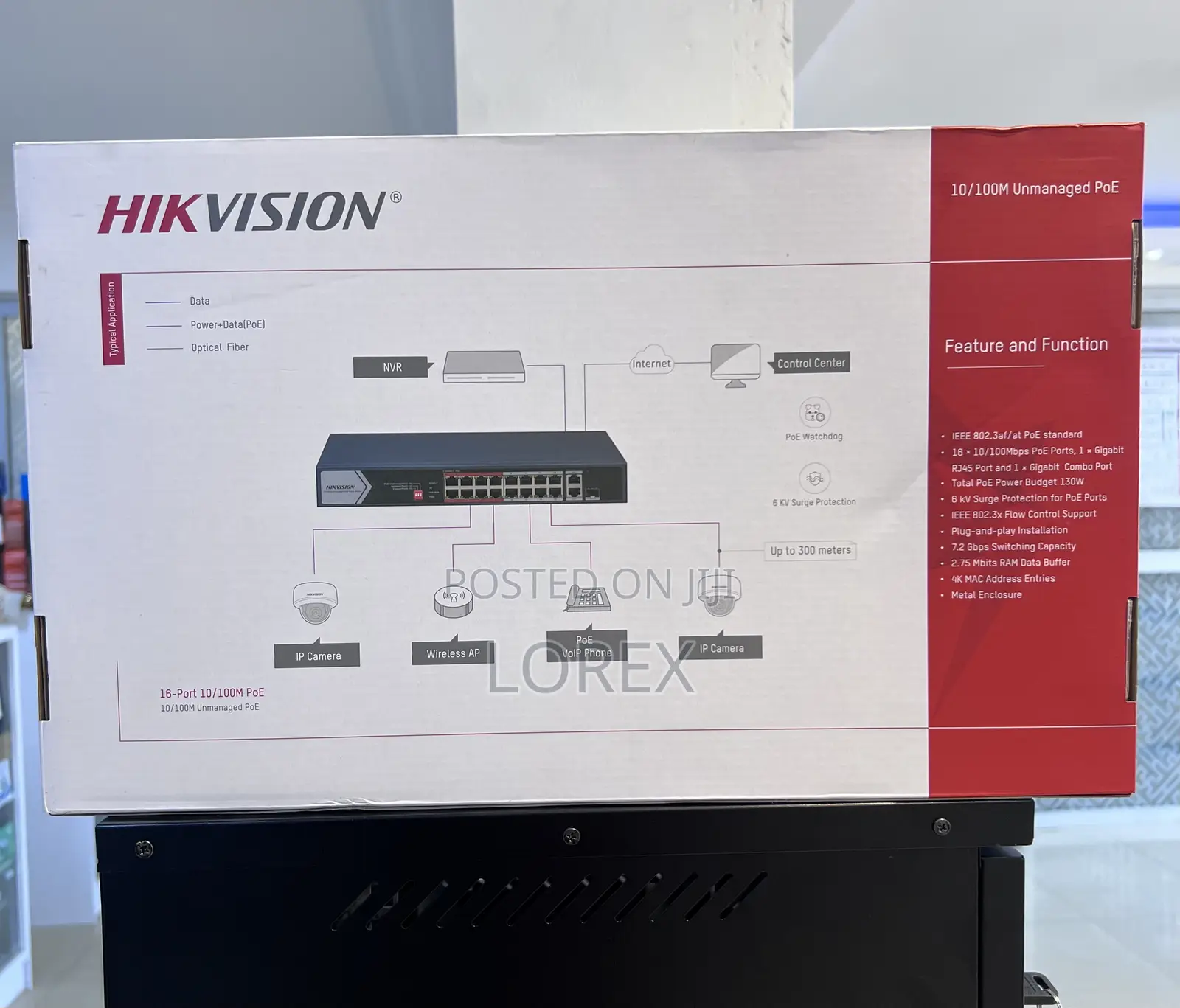Hikvision 16port Unmanaged Poe Switch Ds-3e0318p-E/M(c)
