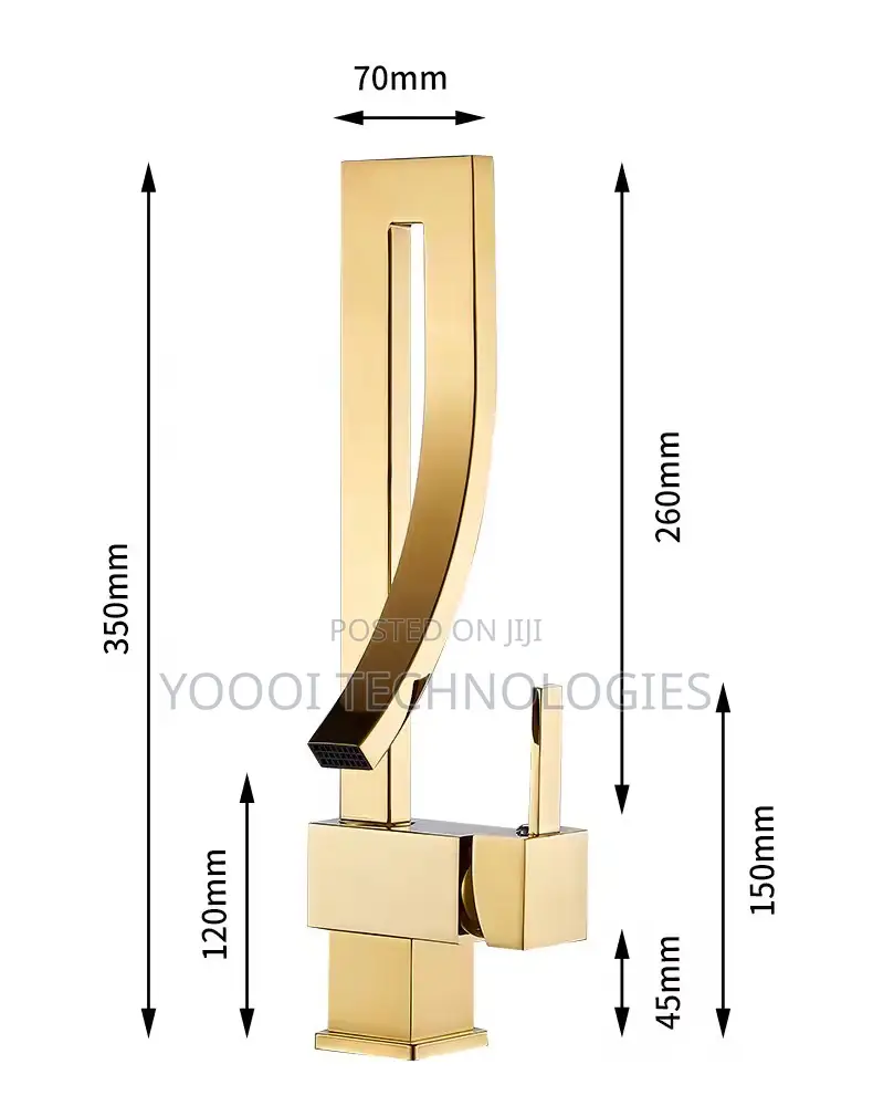 High Quality Brass Gold Luxury Sink Faucet Tap Mixer