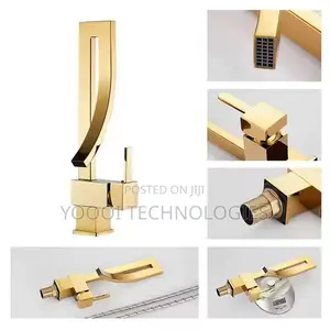 High Quality Brass Gold Luxury Sink Faucet Tap Mixer