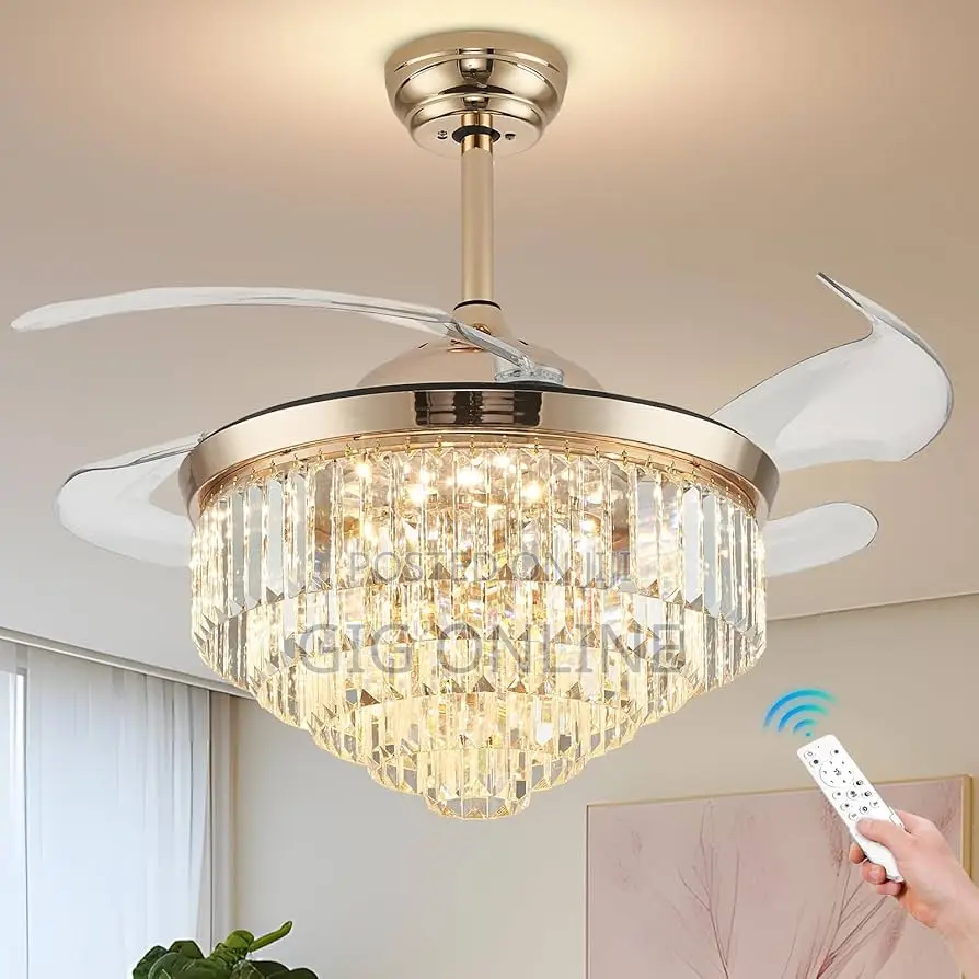 Luxury Chandelier Fan Light