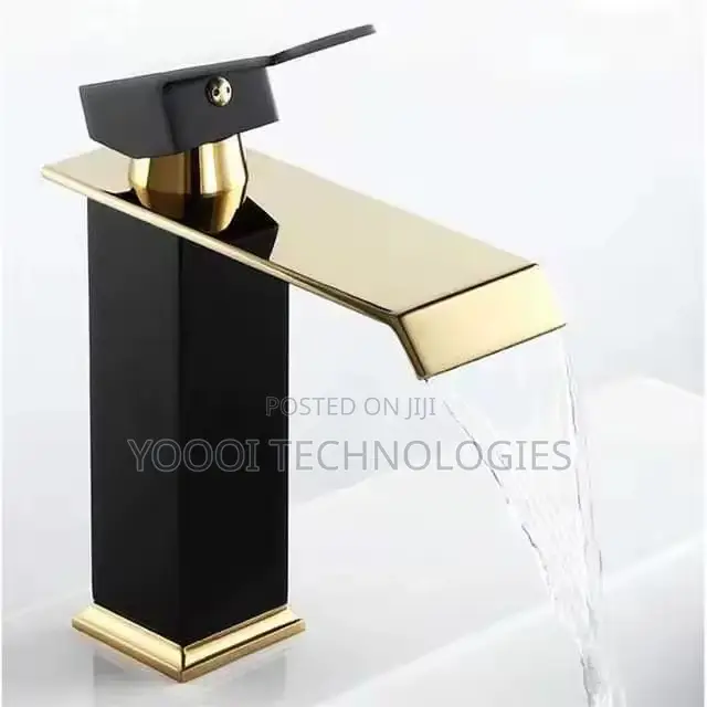 High Quality Brass Black Gold Sink Faucet Tap Mixer (Hot/Cold)