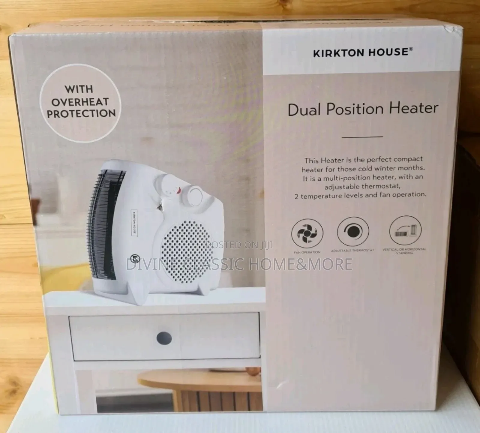 Swan Retro Horizontal Vertical Fan Heater, 1800w