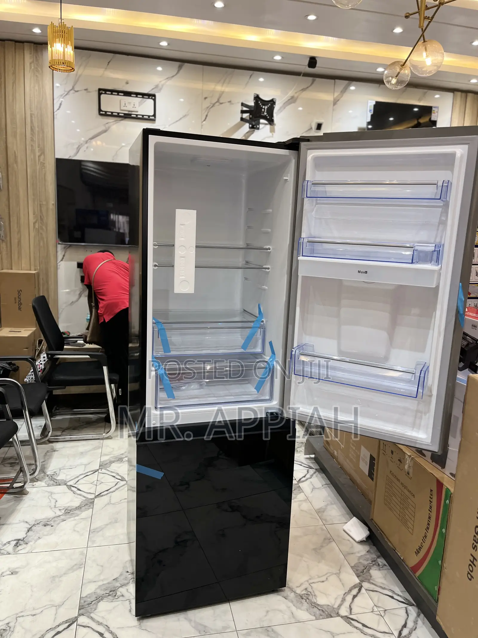 Pearl Pf-433bg. 309l Bottom Mount Freezer Electric Fridge.
