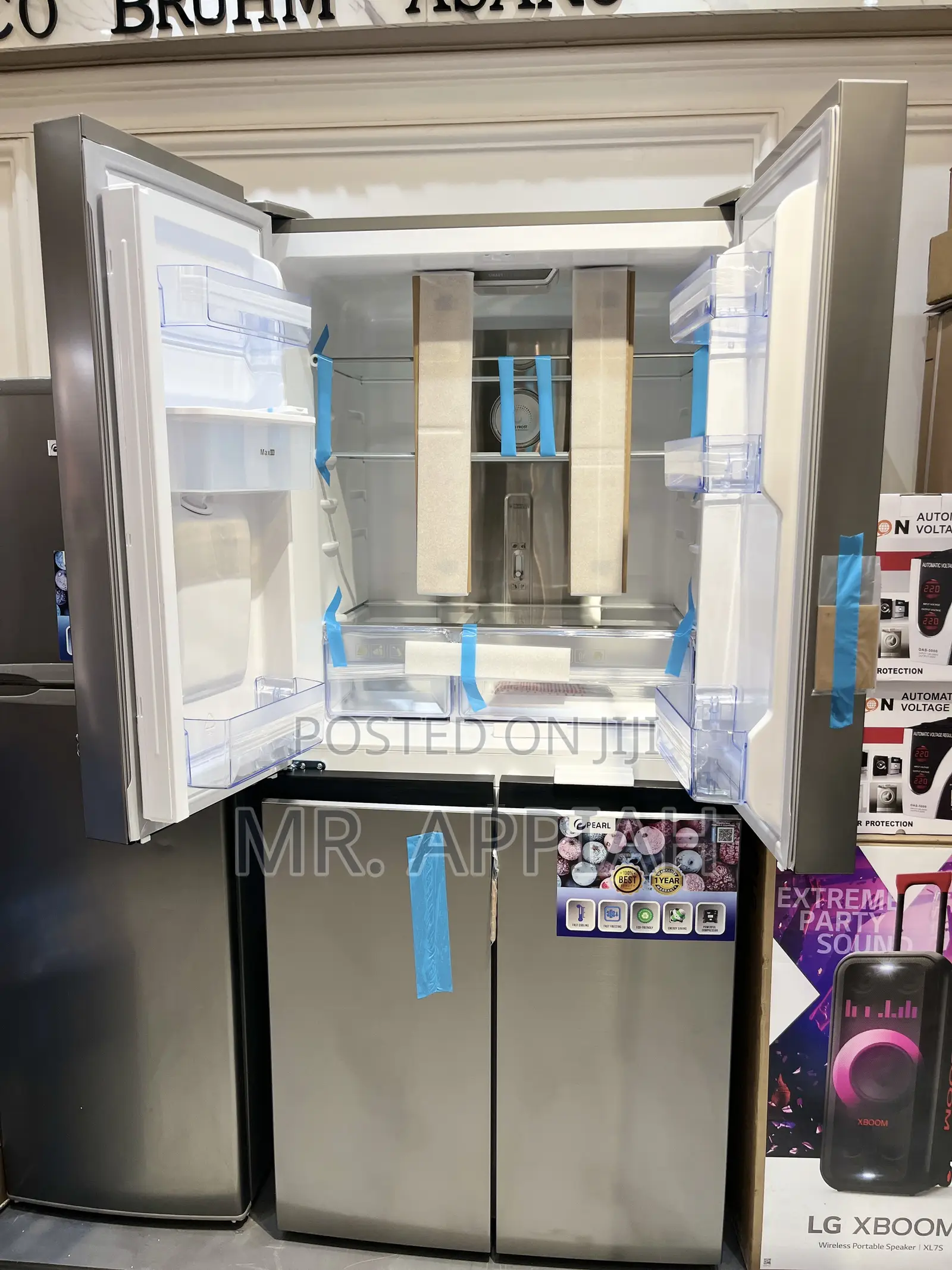 Pearl 421l Bottom Freezer + Dispenser Refrigerator(Pf-613) 
