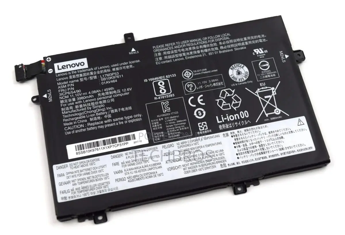 Original Laptop Battery For Thinkpad E480 E490 E580 E590 E14 E15
