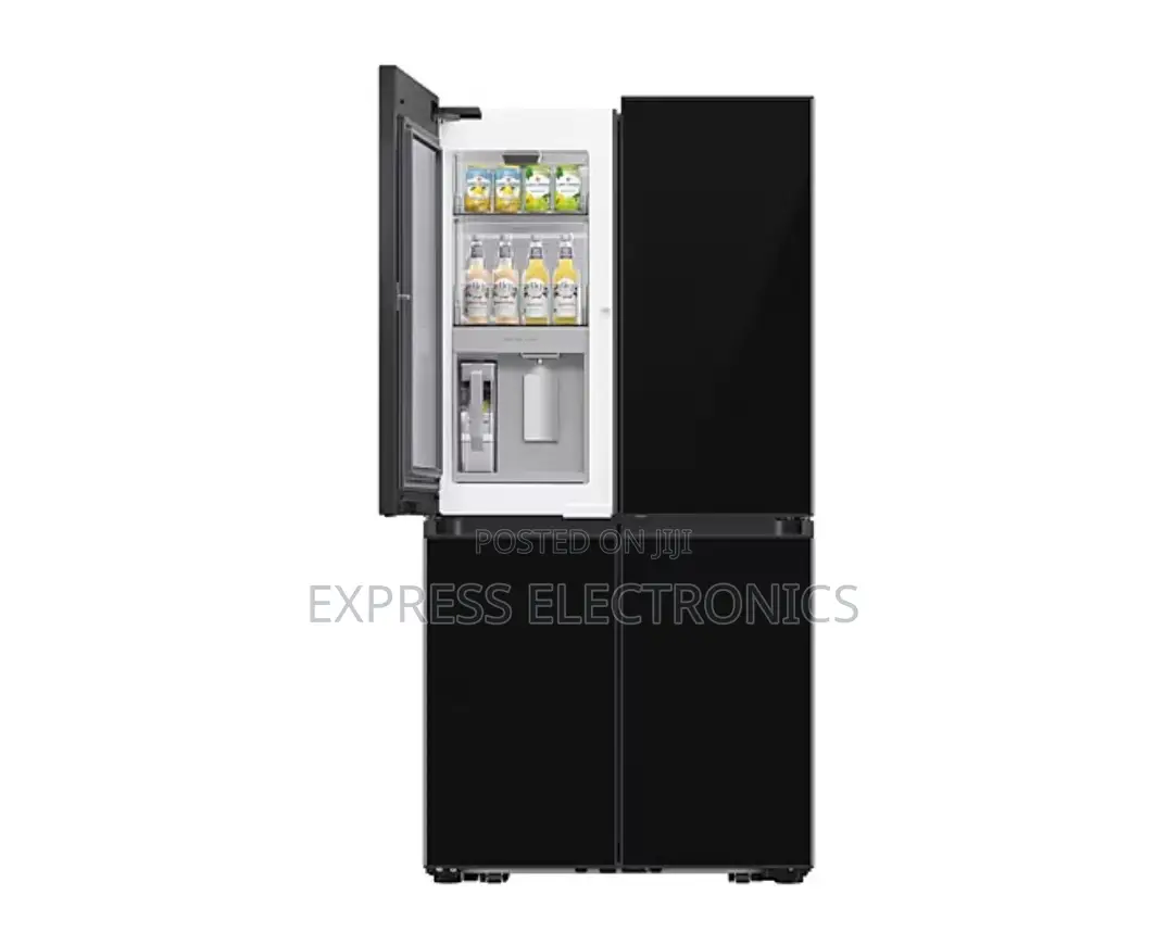 Samsung-Rf65db970e22 Fridge 4 Doors 650ltr Black See Thru Ice Maker
