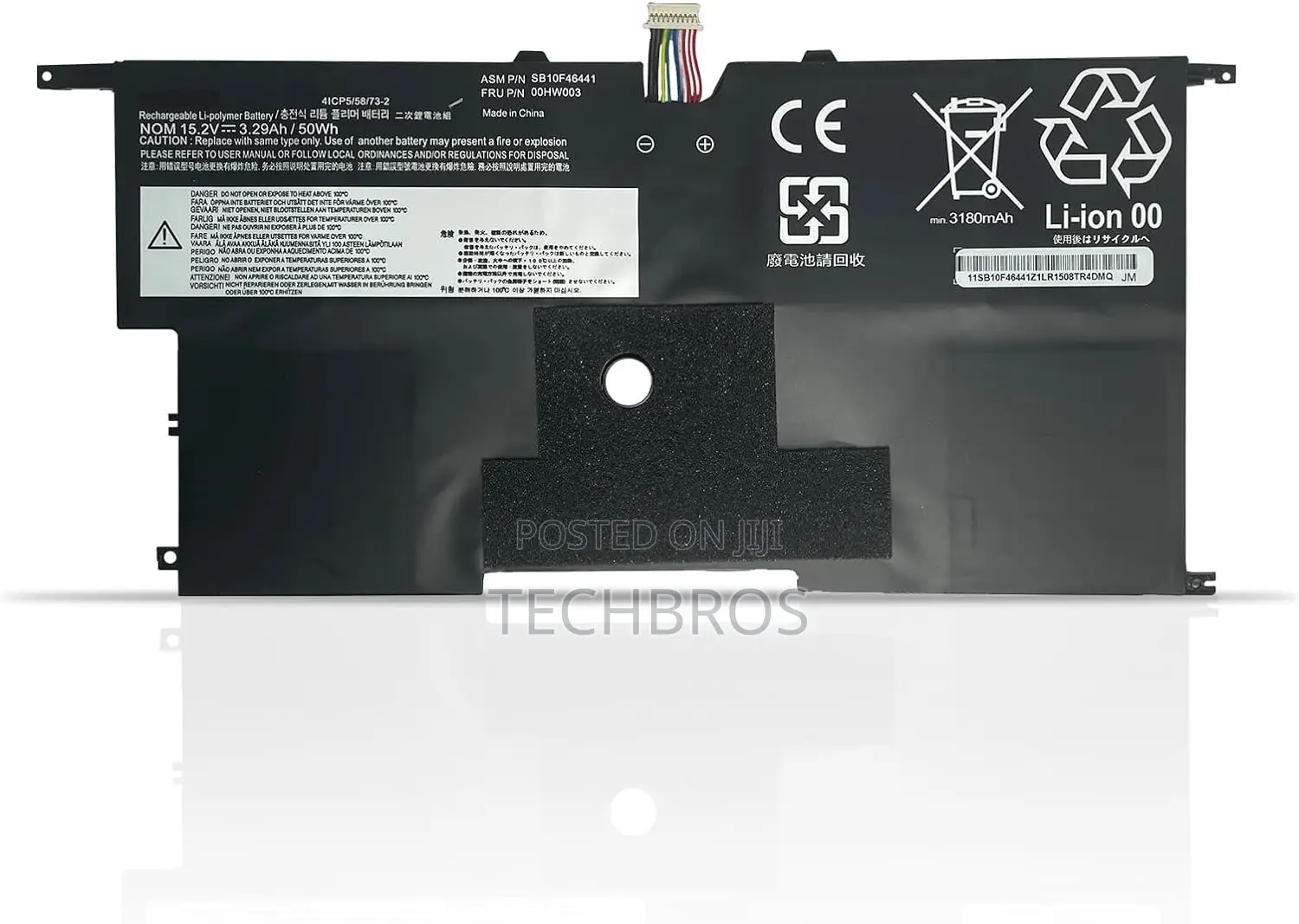 Original Battery For Thinkpad X1 Carbon Gen 3/4 -00hw003