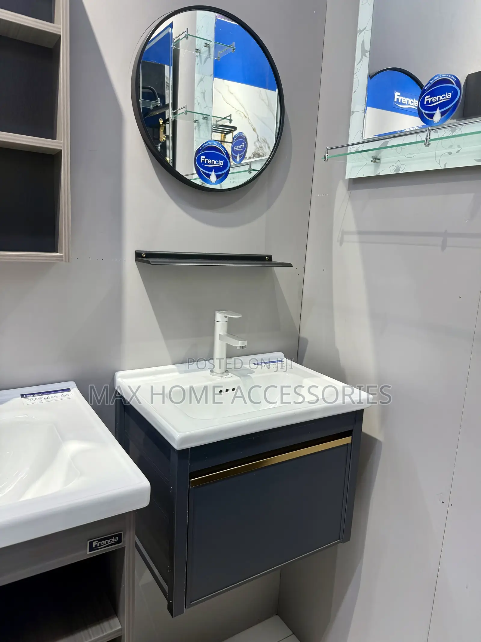 Gray Small Cabinet Basin