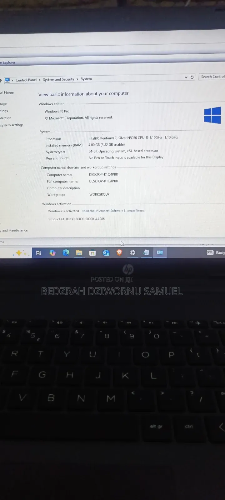 Laptop HP 15 4GB Intel HDD 1T