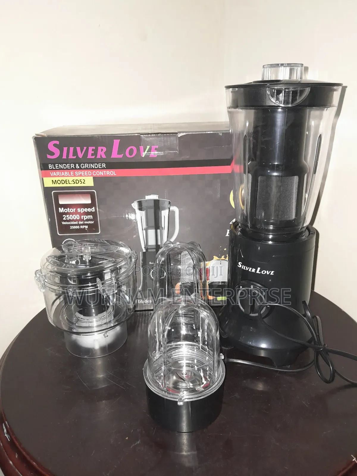 Silver Love Blender and Grinder