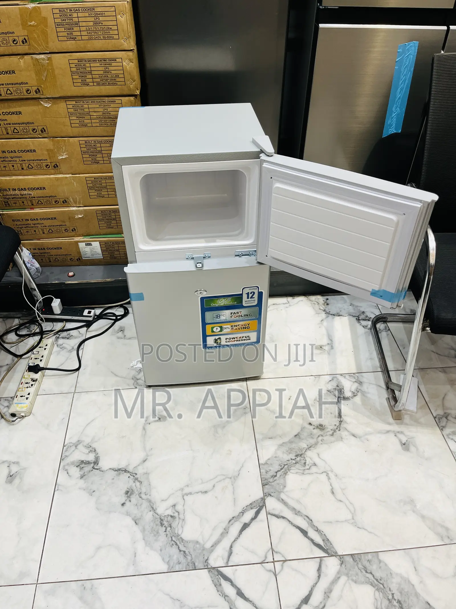 Affordable Nasco Double Door Electric Table Top Refrigerator 
