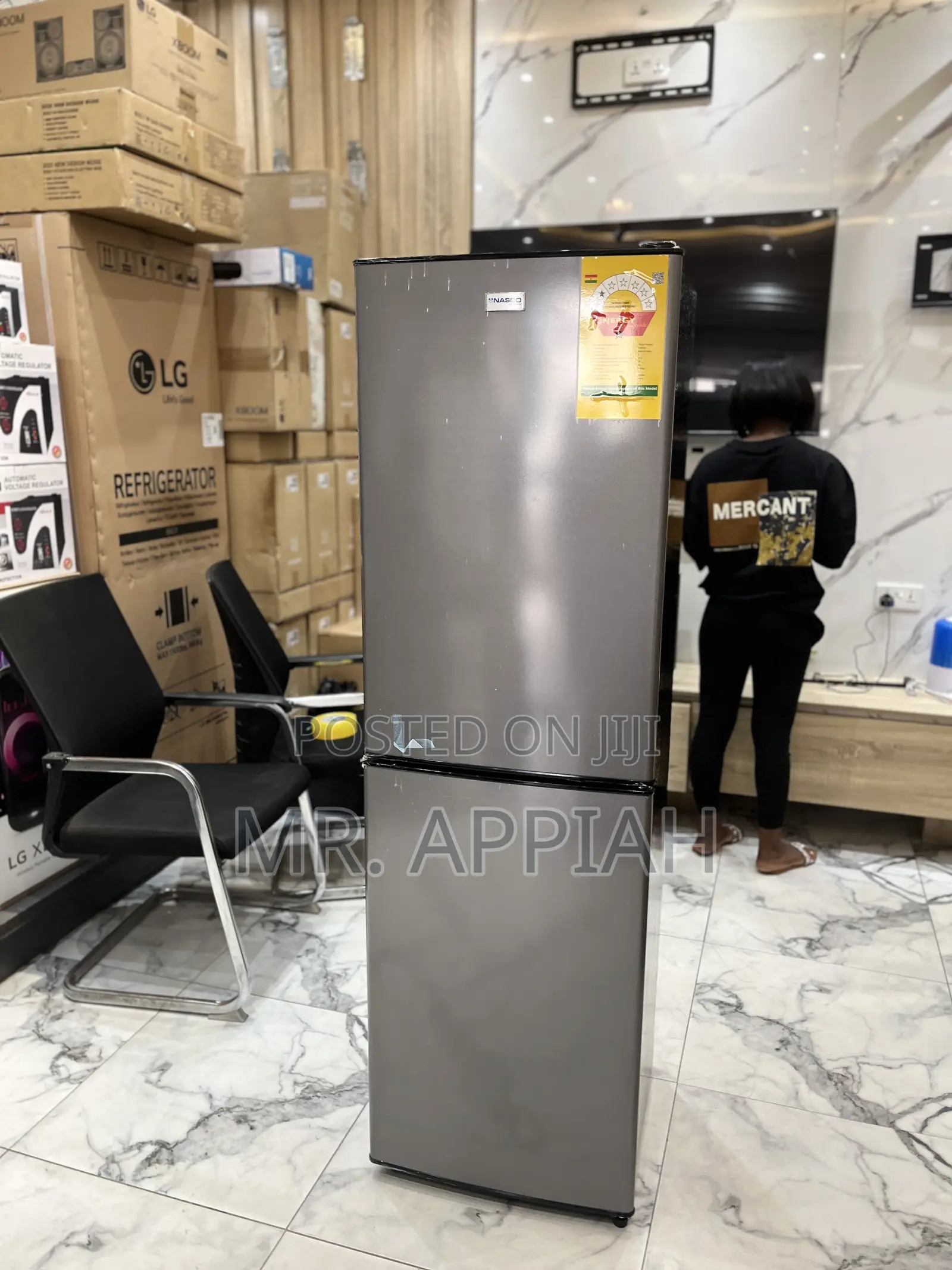 Nasco Nasd2-44 Bottom Freezer Refrigerator - 296l - Grey