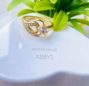 Zirconia Spiral Engagement/Promise Ring