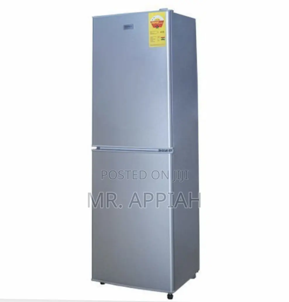 Nasco Nasd2-20fl Double Door Fridge Bottom Freezer -158 Liters -Silver
