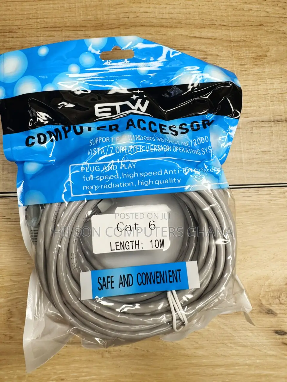 Etw 10 Meter Cat 6 Utp Patch Cord Ethernet Cables (Rj45)