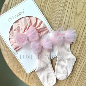 Newborn Baby Hat Sock Set