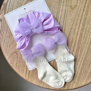 Newborn Baby Hat Sock Set