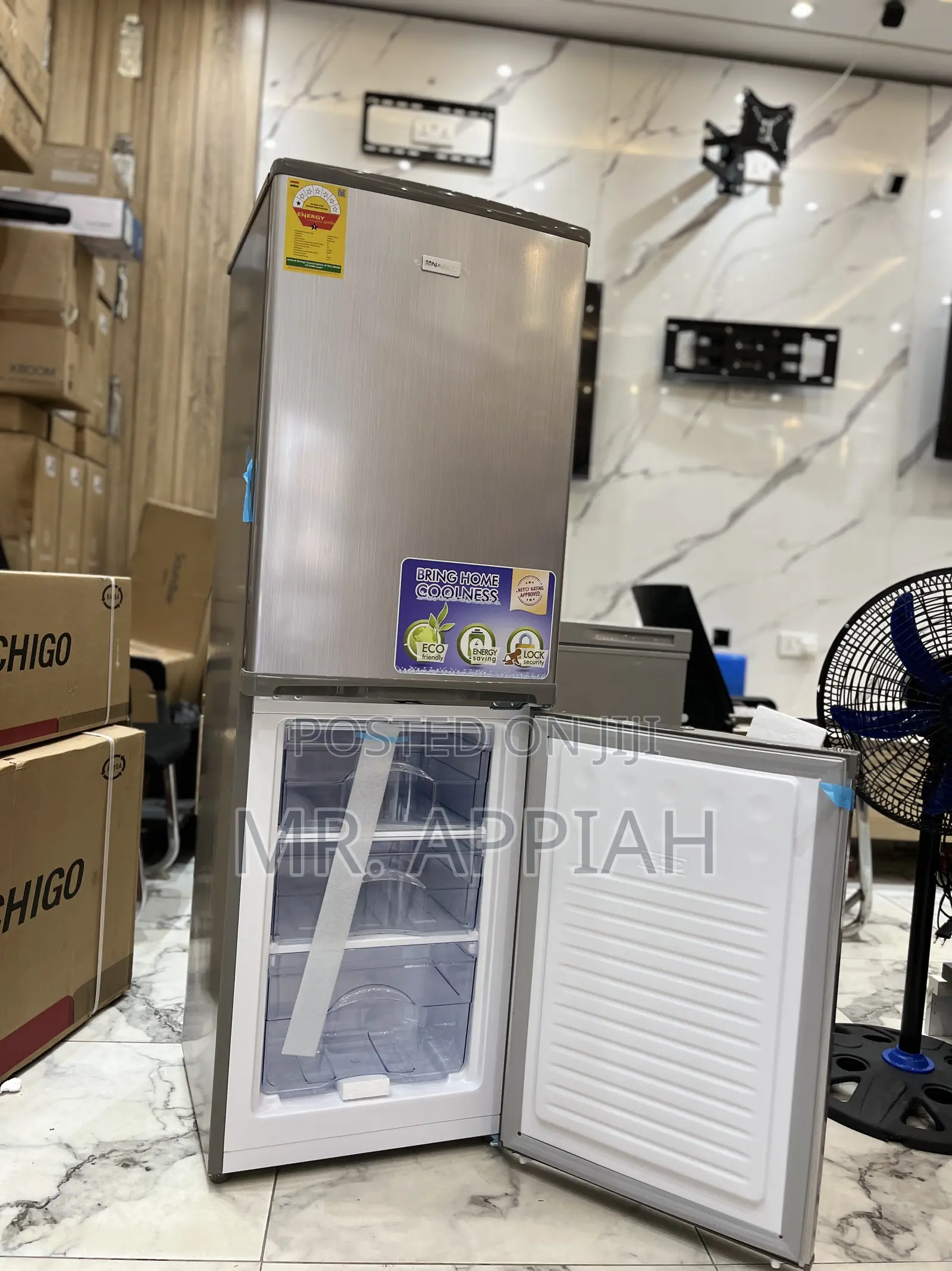 Affordable Nasco Nasd2-24fl 196l Double Door Bottom Freezer Fridge.