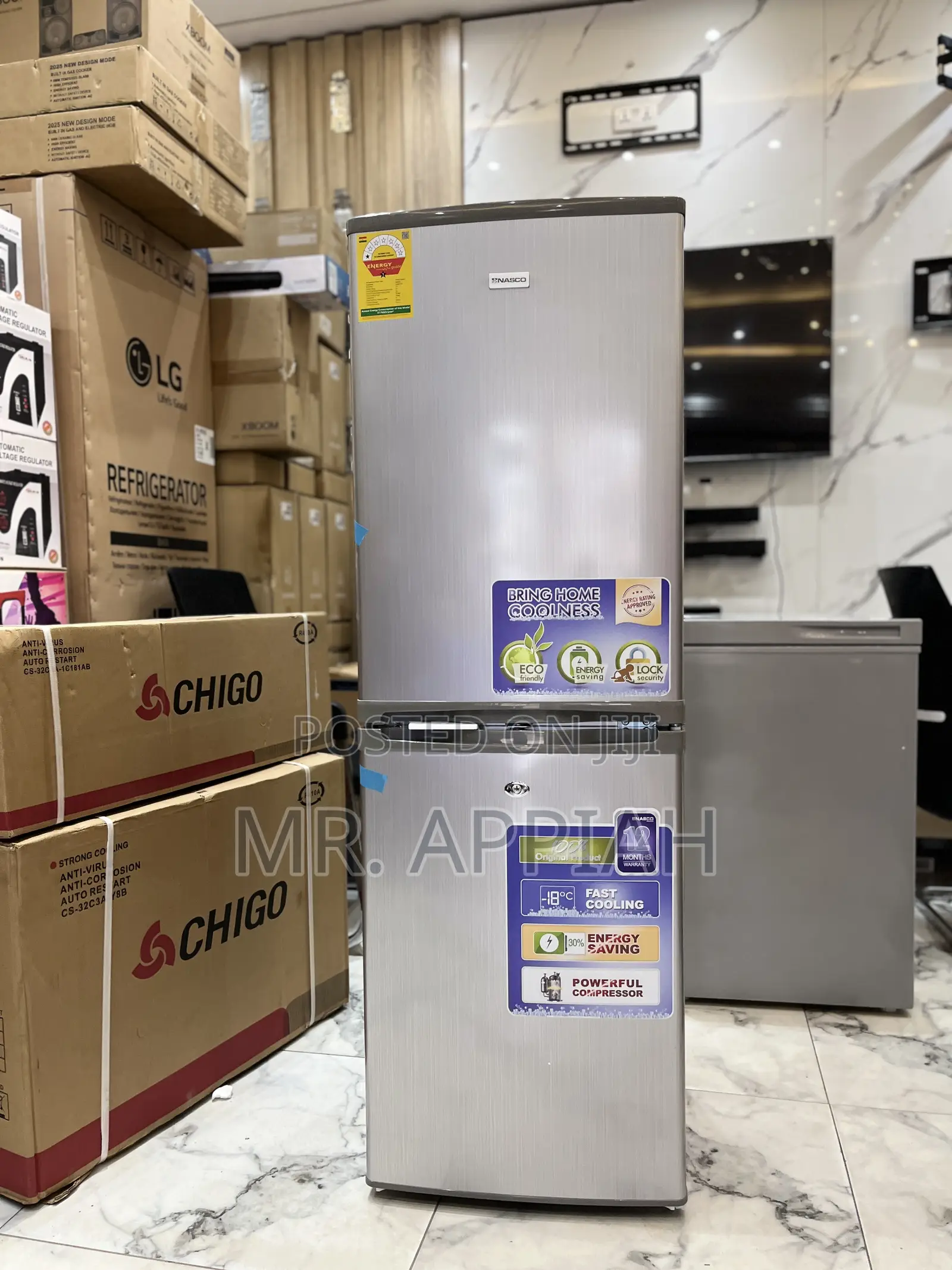 Affordable Nasco Nasd2-24fl 196l Double Door Bottom Freezer Fridge.