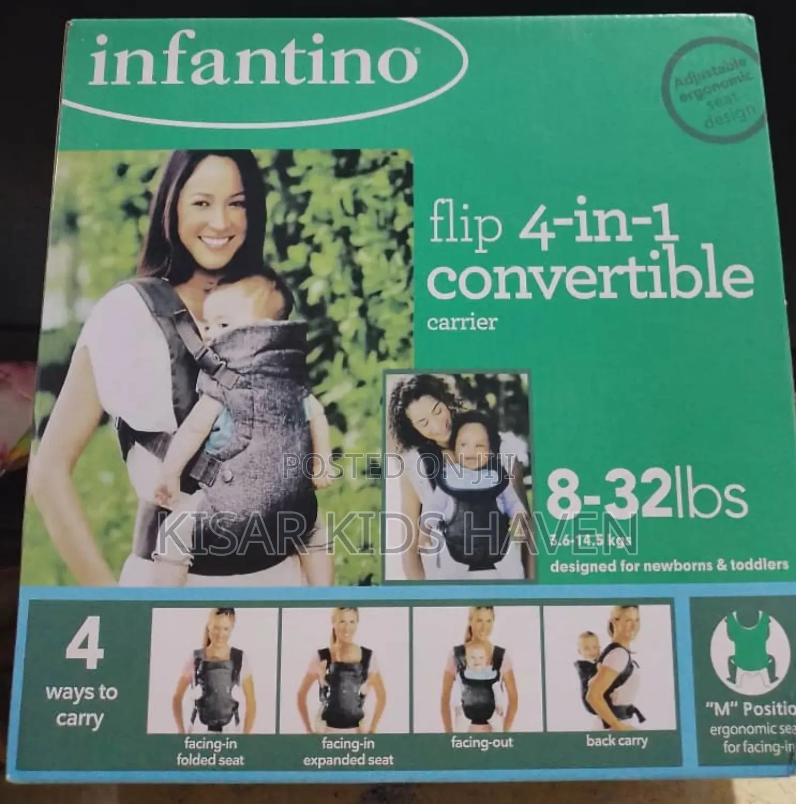 Flip 4 In 1 Convertible Infantino Baby Carrier 0 To 36months