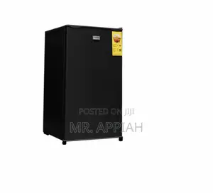Nasco 92l 2-Star Single Door Table Top Refrigerator in Black 