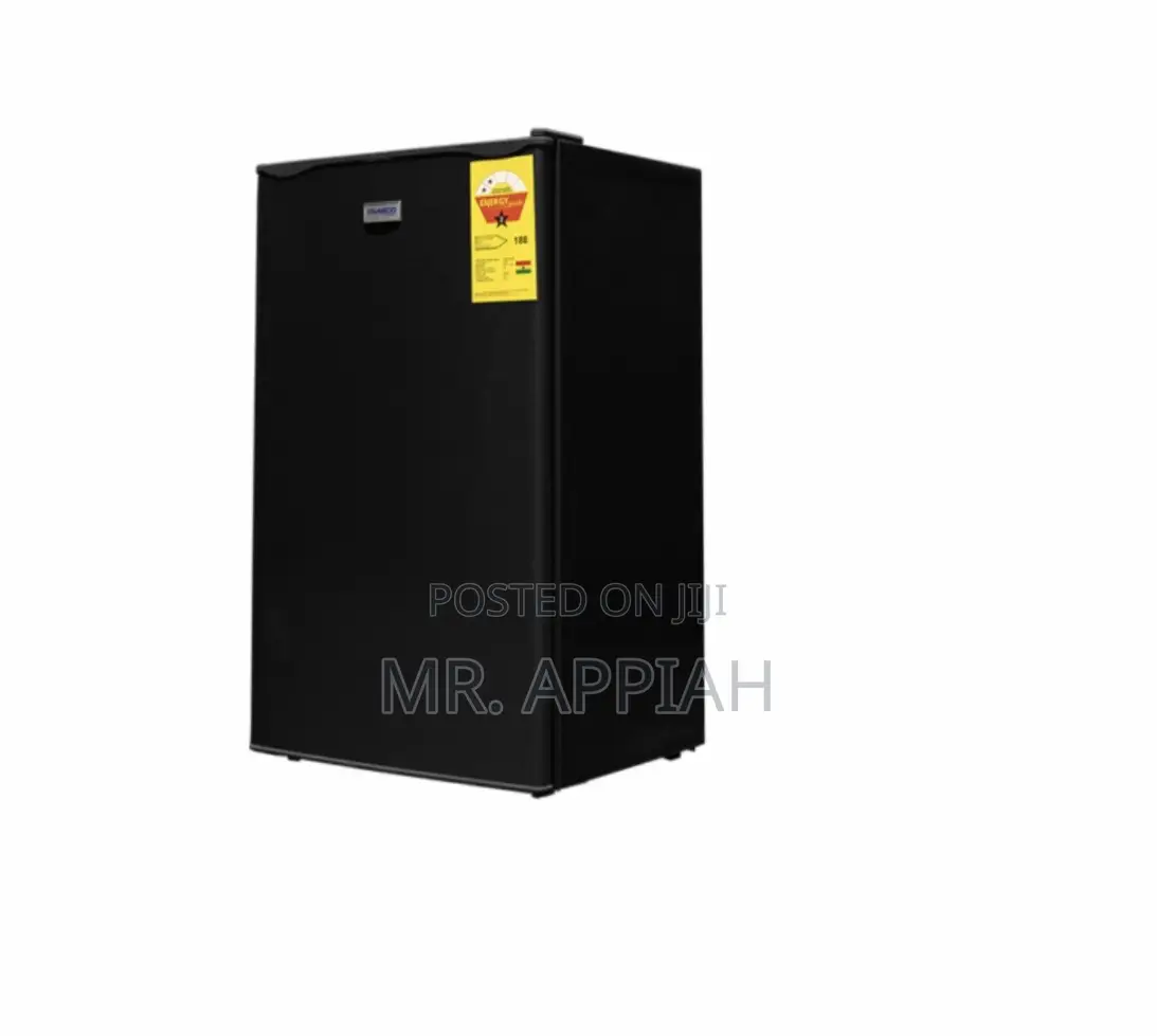 Nasco 92l 2-Star Single Door Table Top Refrigerator in Black 