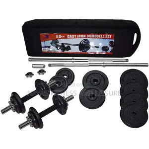50kg Dumbbells Set With Case