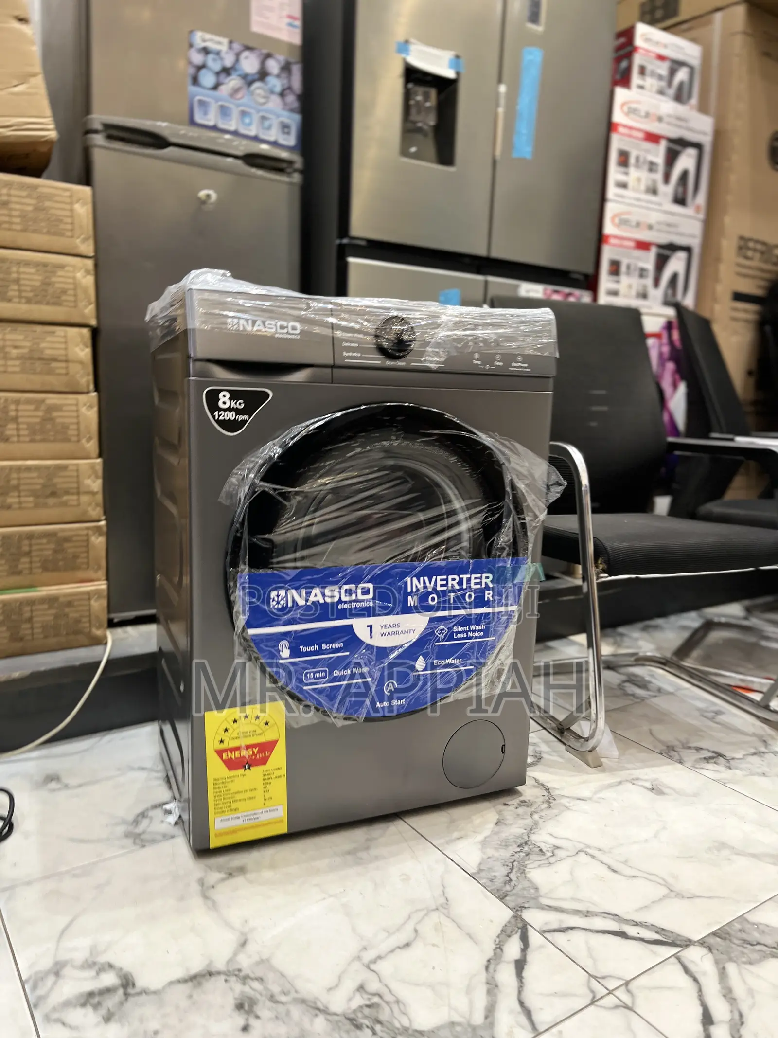 Nasco 8kg Front Load Electric Washing Machine 