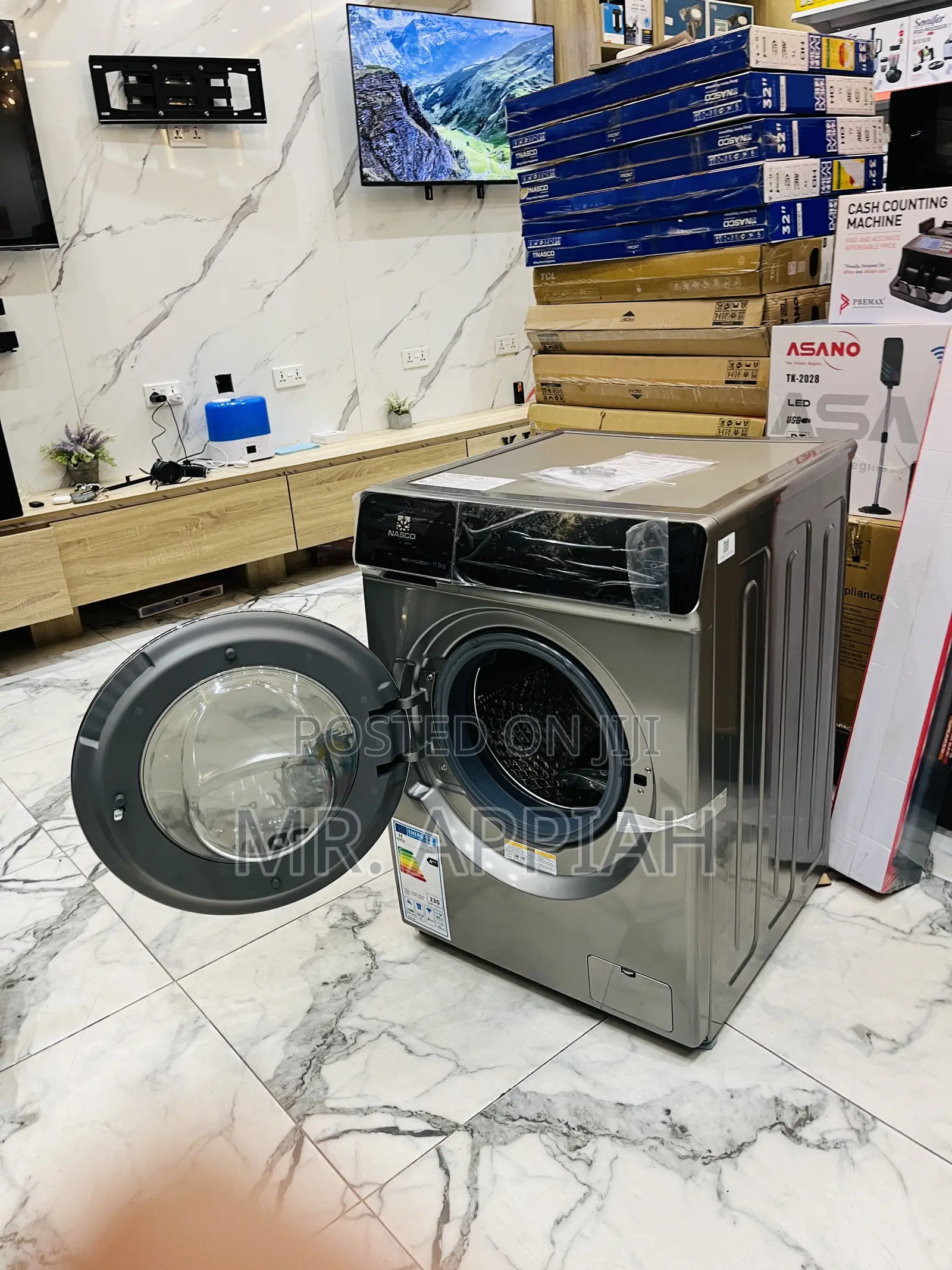 Affordable Nasco 11kg Front Load Fully Auto Inverter Washing Machine.