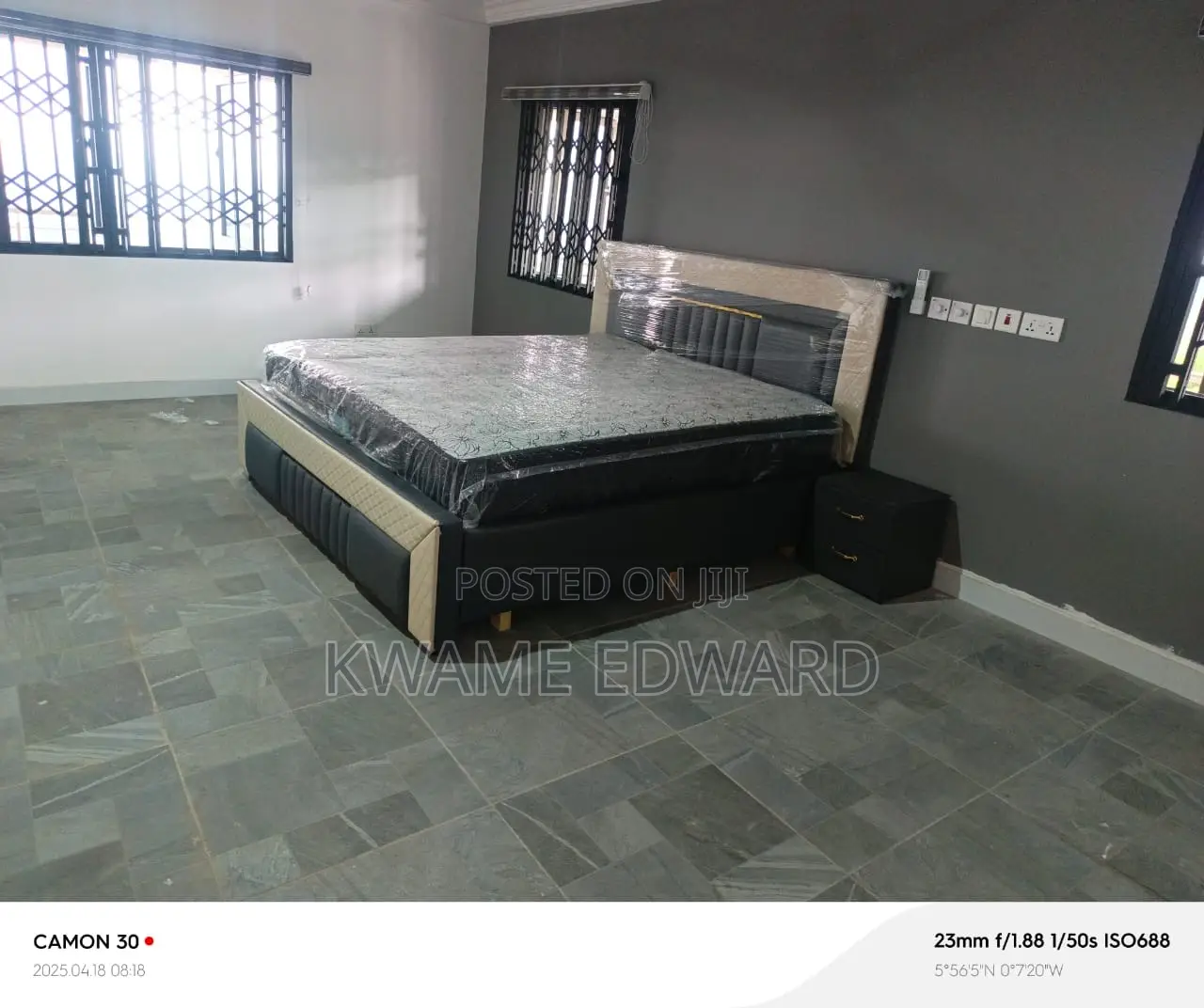 Queen Size Bed Frame and Nightstand