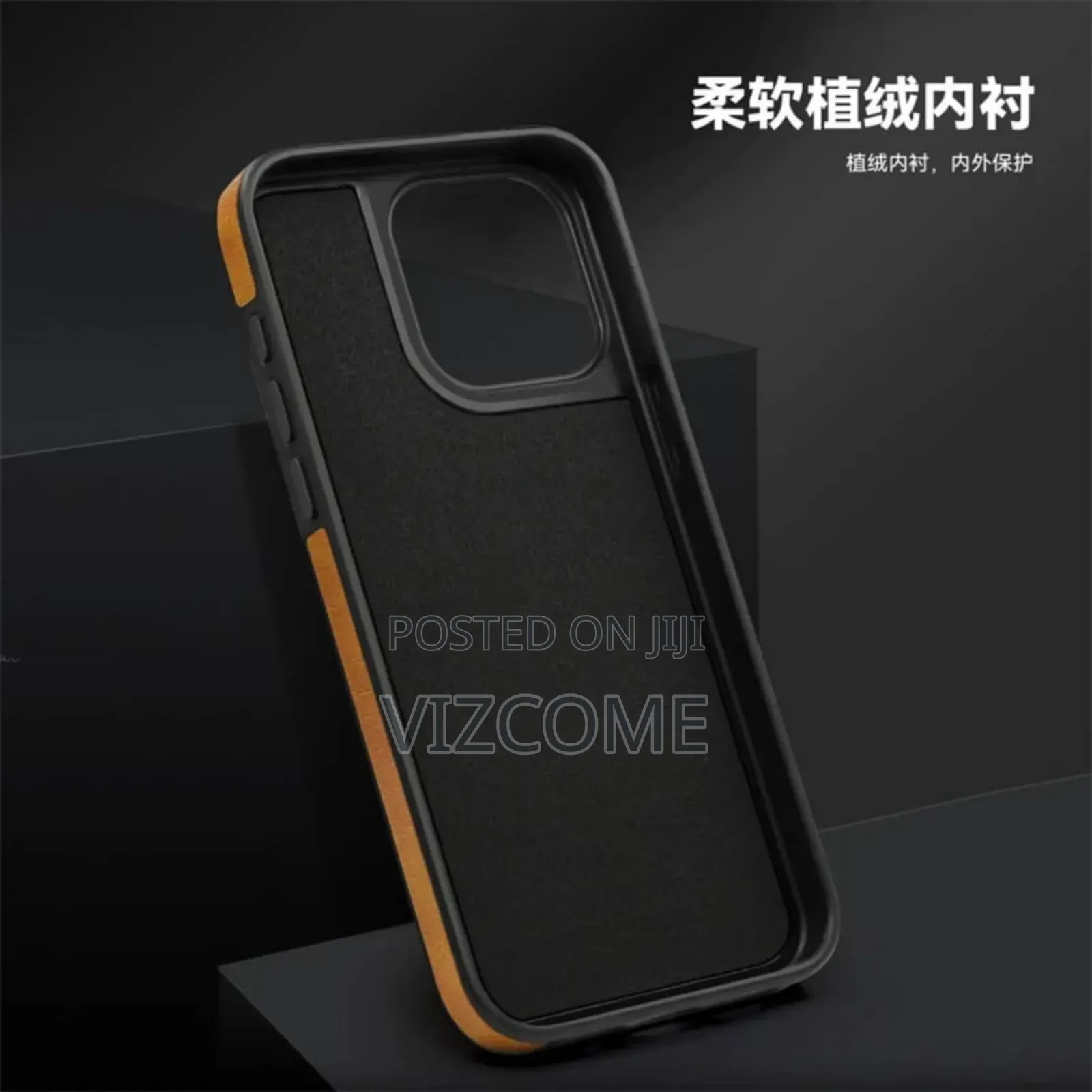Rugged Magnetic Leather Phone Case With Kickstand