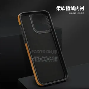 Rugged Magnetic Leather Phone Case With Kickstand